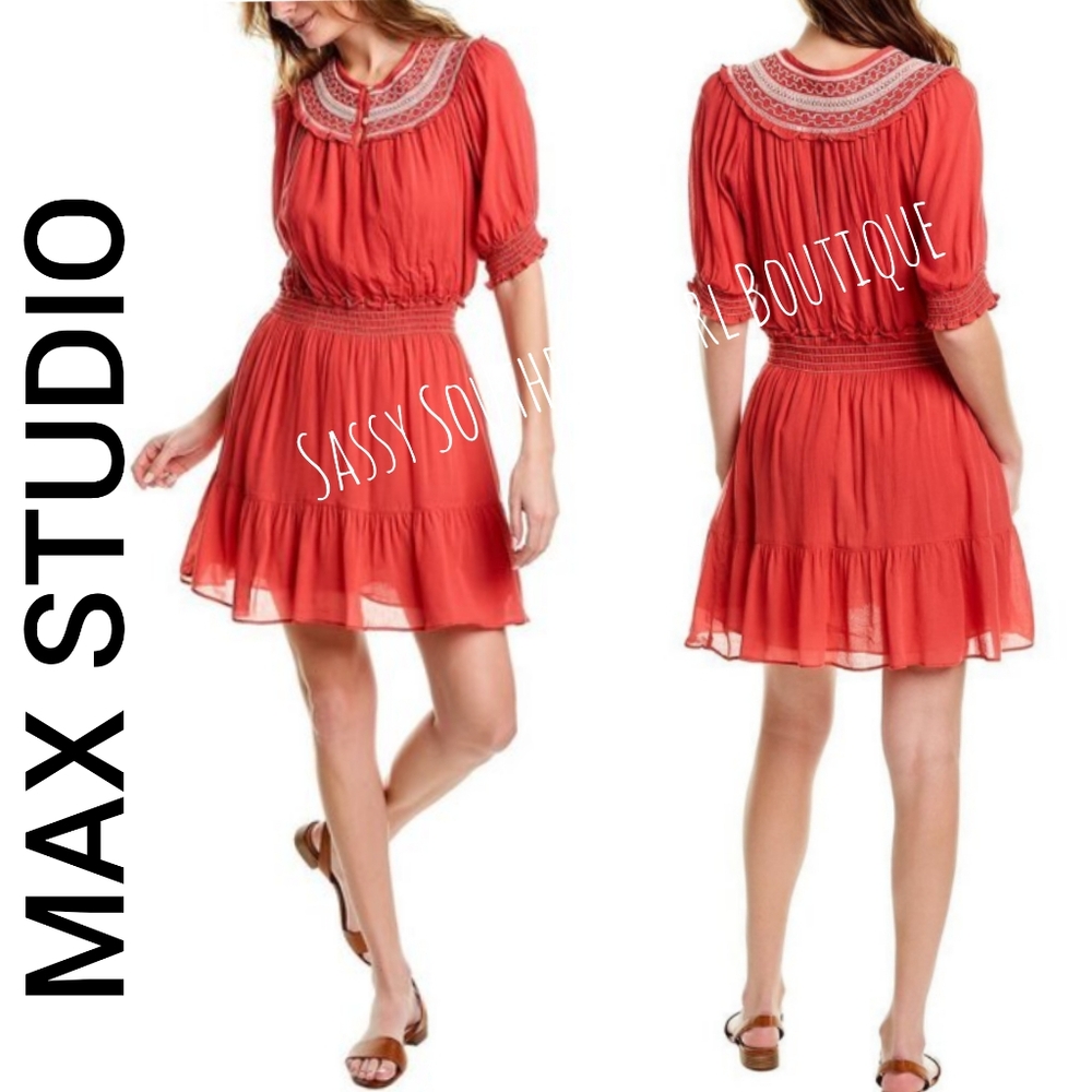 🆕⭐Max Studio red mini dress